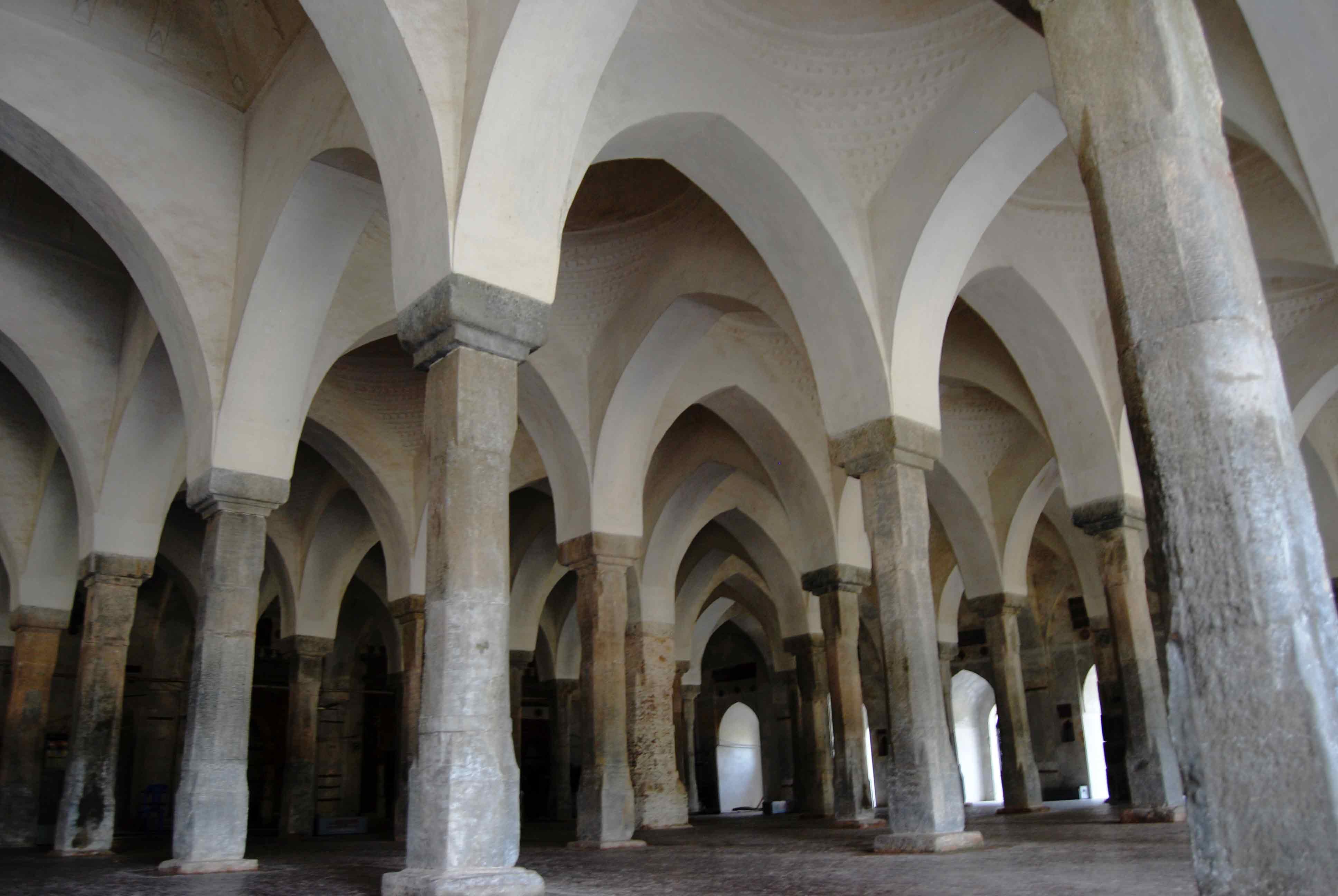 Interior of Sixty Dome Mosque