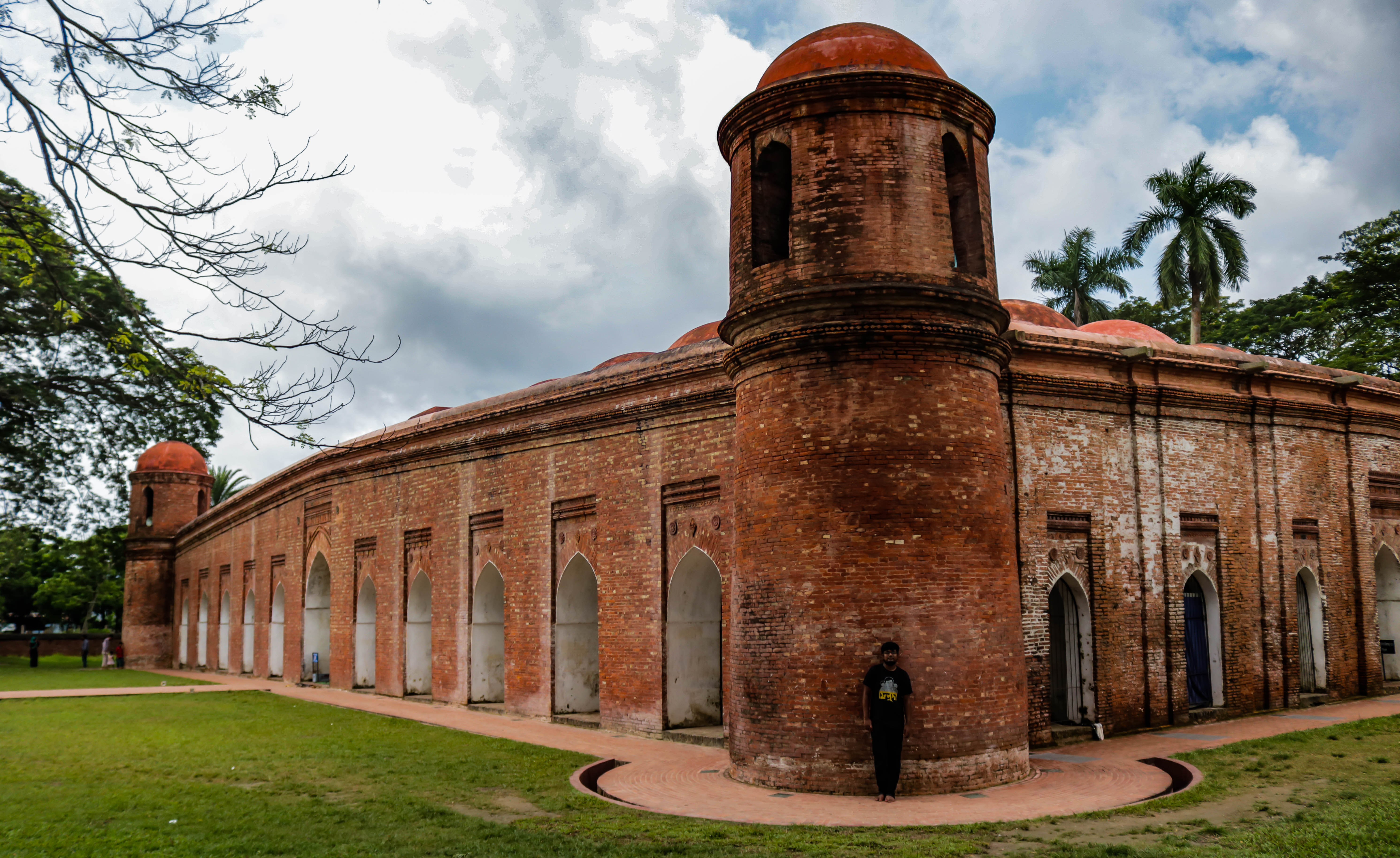 Sixty Dome Mosque historic view