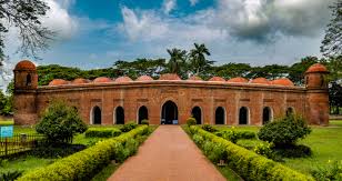 Sixty Dome Mosque exterior classic view